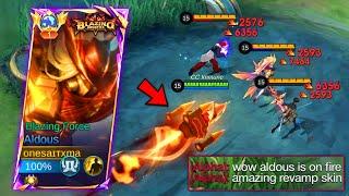 FINALLY!!! ALDOUS NEW REVAMP BLAZING FORCE SKIN IS HERE (blazing fist aldous is on fire)