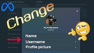 FB username & profile name change || change facebook url 