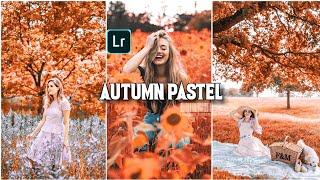 AUTUMN PASTEL : Lightroom Mobile Presets free DNG|AUTUMN photo editing tutorial in Lightroom