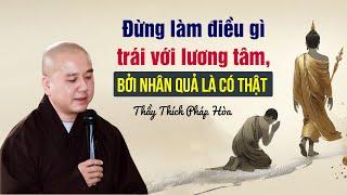 Đừng làm điều gì trái với lương tâm, nhân quả là có thật - Thầy Thích Pháp Hòa