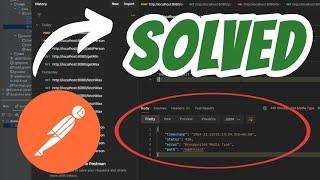 Unsupported Media Type Error status 415 Rest API Postman SOLVED