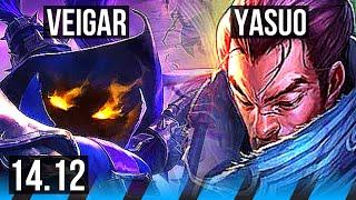 VEIGAR vs YASUO (MID) | 7/3/12, Rank 10 Veigar | VN Grandmaster | 14.12