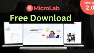micro Lab script free download || how to make a free website