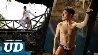 ‍️ Jonathan Paredes realiza impactantes clavados en el cenote de Chukum ‍️