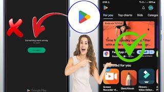 How to Fix Play Store Something went wrong Problem || Playstore Something went wrong Problem Solve