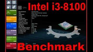 Intel core i3 8100 Performance Test Benchmark