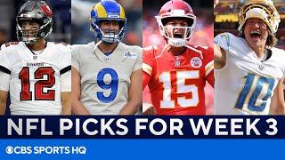 Picks for EVERY Big Week 3 NFL Game | Picks to Win, Best Bets, & MORE | CBS Sports HQ