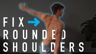 24 Minute Rounded Shoulders FIX Routine (FOLLOW ALONG)
