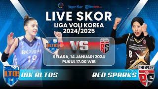 IBK ALTOS VS RED SPARKS - LIVE SKOR LIGA VOLI KOREA: Peluang Besar Megawati Raih Rekor Lagi #voli