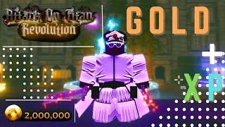 BEST GOLD + XP FARM + ENDGAME || AOT Revolution