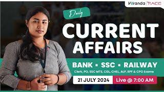 Daily Current Affairs LIVE - 21 July | Session By Shruthi | Veranda Race