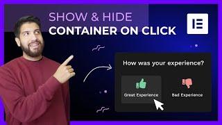 Show and Hide containers on click in Elementor | Detailed Explainer