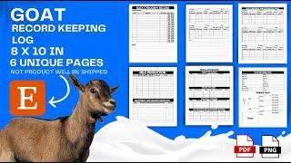 goat record keeping log template