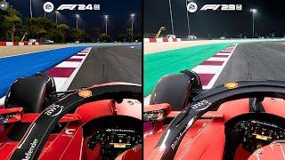 F1 24 vs F1 23 | Direct Comparison | MAXIMUM SETTINGS 4K | GeForce RTX 4090 24GB GDDR6X