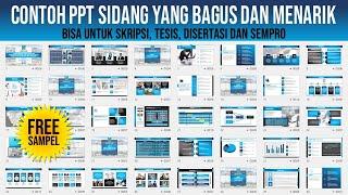 Contoh PPT Sidang Skripsi Tesis Disertasi yang Bagus Menarik