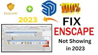 How to fix Enscape not showing in Sketchup 2023 | Enscape extension not detected in SketchUp 2023