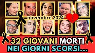 32 GIOVANI Italiani MORTI a NOVEMBRE 2024 (pt.1)