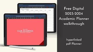 Free Digital Academic Planner Walkthrough 2023-2024