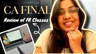 FR Classes of Ajay Aggarwal My experience #cafinalstudentlife