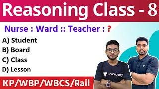 Reasoning Class for WBP & KP Constable Exam 2022 | GI Practice Set - 8 | রিজনিং ক্লাস
