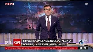 Rușii dau la TV un clip cu o rachetă nucleară care cade pe Westminster și distruge Londra