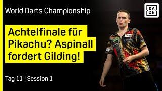 Mit Donnerblitz ins Achtelfinale? Pikachu gegen Williams Tag 11 - Session 1  | Darts WM 25 | DAZN