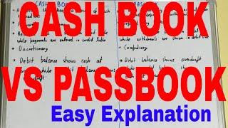 Cash Book vs Passbook|Difference between cash book and passbook|Cash book and passbook difference