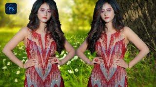 How to remove background and add new photo design | Quick Magic Tool | Joint  photo Editing