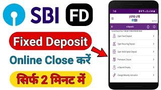 SBI Fixed Deposit Premature Online 2021 | How To Close SBI Fixed Deposit Online Before maturity ?