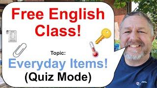 Let's Learn English! Topic: Everyday Items Quiz Mode! ️