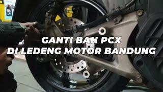 Ganti Ban Belakang PCX di Ledeng Motor Bandung