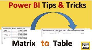 Power BI Matrix Visual Make it Look Like a Table Visual | Power BI Tips and Tricks