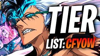 CFYOW TIER LIST 2022 - Bleach Brave Souls