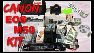 CANON EOS M50 REVIEW, UNBOXING, ACCESSORIES, LENSES + MORE!! BEST VLOGGING CAMERA FOR YOUTUBE 2020?!