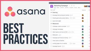 Asana Project Management Best Practices 2024