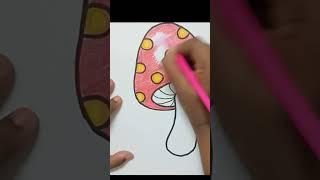 Easy Mushroom Coloring Tutorial with Color Pencils | A Relaxing Art Session  #art #cartoondrawing