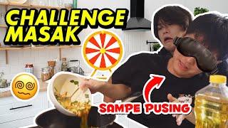 MASAK TUTUP MATA?? TOMO DAN LUKAS CHALLENGE MASAK PAKE ROULETTE KOCAK BANGET WKWK