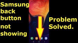 Samsung A50 back button not showing | Android Pie Navigation Bar Setting