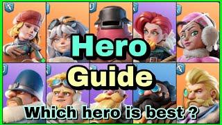 Which hero is best in Whiteout Survival | All basic and advance hero guide | Ultimate tips