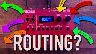 Boss RC-500 - How to Route the Loops