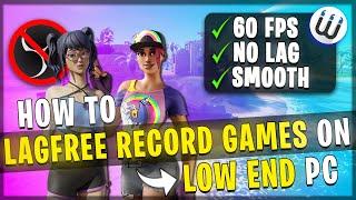 BEST GAME RECORDER for LOW END PC | NO LAG 60FPS Screen Recorder for gaming
