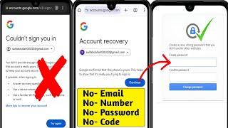 How to Recover Gmail Account Without Phone Number and Recovery Email 2025