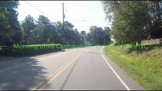 NORTH CAROLINA BACKROADS - Morning drive Carthage NC to Spring Lake NC - ASMR