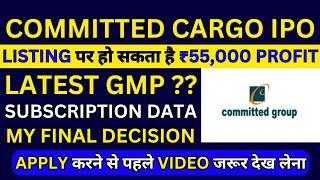 Committed Cargo IPO | Committed Cargo IPO GMP | Committed Cargo IPO Apply or Avoid | SME IPO