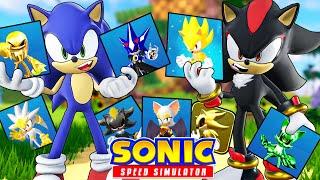 Sonic and Shadow Unlock EVERY SKIN in Sonic Speed Simulator!