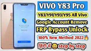 VIVO Y83 Pro (1726) Frp Bypass Without PC | VIVO Y83/Y83 Pro Google Account Bypass New Method 2022 |