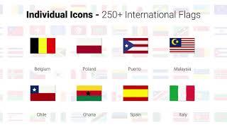 250+ Country Flags Icons