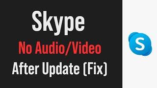 Skype no audio or video, the "no device found" issue