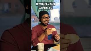 This snack surprised us totally // Trying snacks from Trytreats #shorts #snackshorts #viralshorts