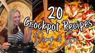 20 SUMMER DUMP & GO CROCKPOT DINNERS | The Easiest Crockpot Recipes!